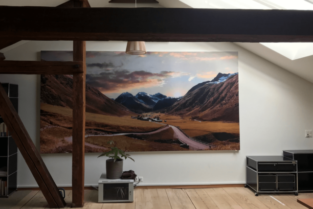 Individuelle Akustikelemente für die Wand, mit eigenem Motiv bedruckt