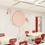 wandabsorber akustik flamingo