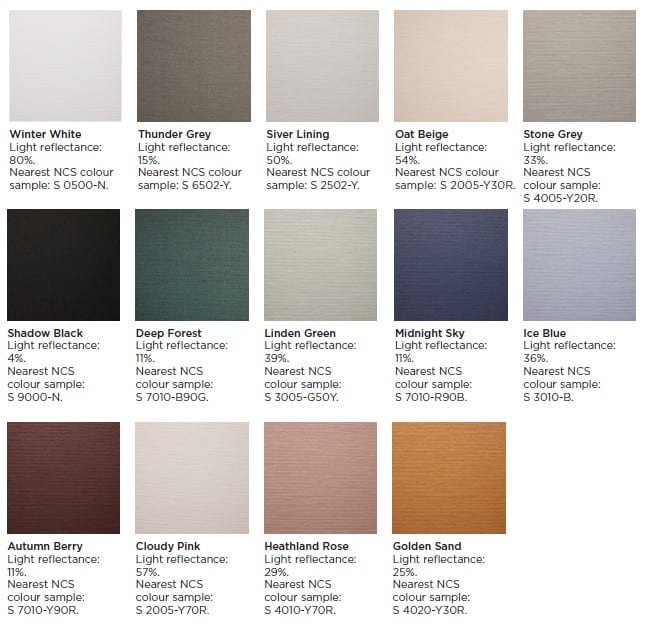 texona akustik oberflaeche farbe